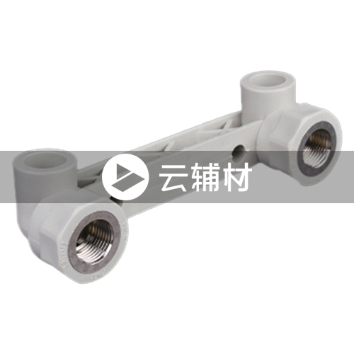 金牛PPR 灰色连体双内螺弯头20*1/2