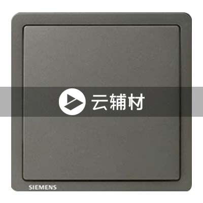 西门子致琦月银灰10AX 一位单控开关