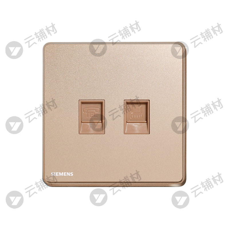 西门子睿致玫瑰金电话+电脑CAT6（六类）