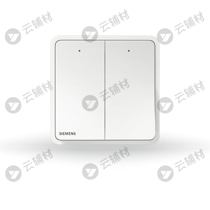 西门子睿绎辰曦白16AX二位双控开关带LED指示