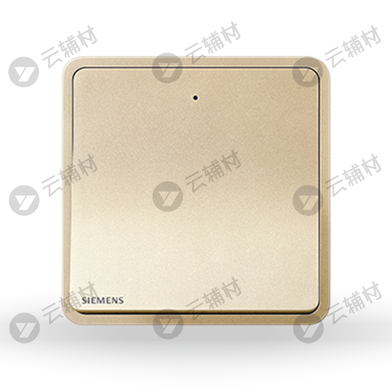 西门子睿绎星辉银16AX一位单控开关带LED指示